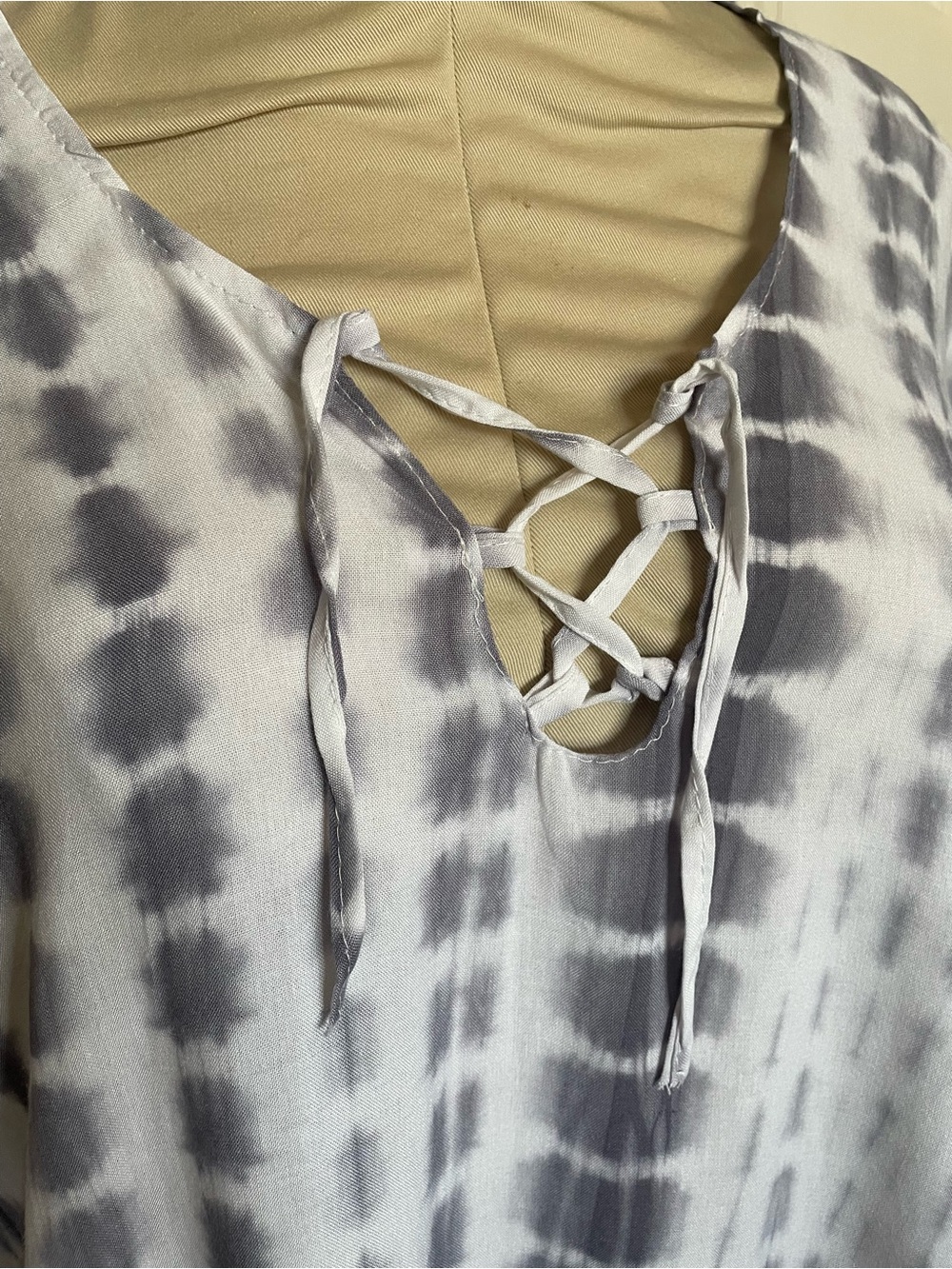 Tie Dye Boho Swim Pullover - Picture 9 of 13